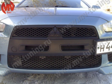 АБС-пластик Воздуховоды радиатора в передний бампер Lancer X ЦЕЛЬНЫЕ var№1